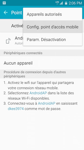Config point dacces mobile