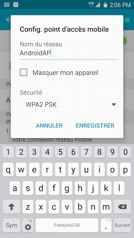 Nom du reseau