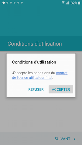 Grand Prime: Transfert des données d'un compte Google par NFC (SM-G530W)