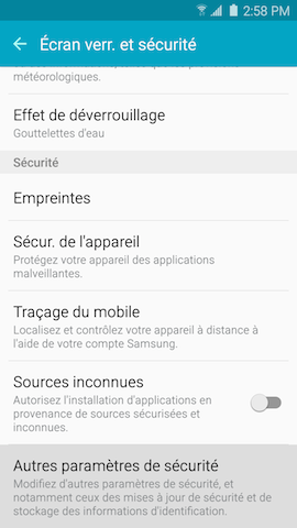 Galaxy S6: Épingler une application sur l'écran de l'appareil (SM-G920W)