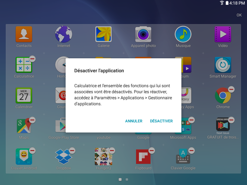Galaxy Tab A: Télécharger et installer des application (SM-T350)