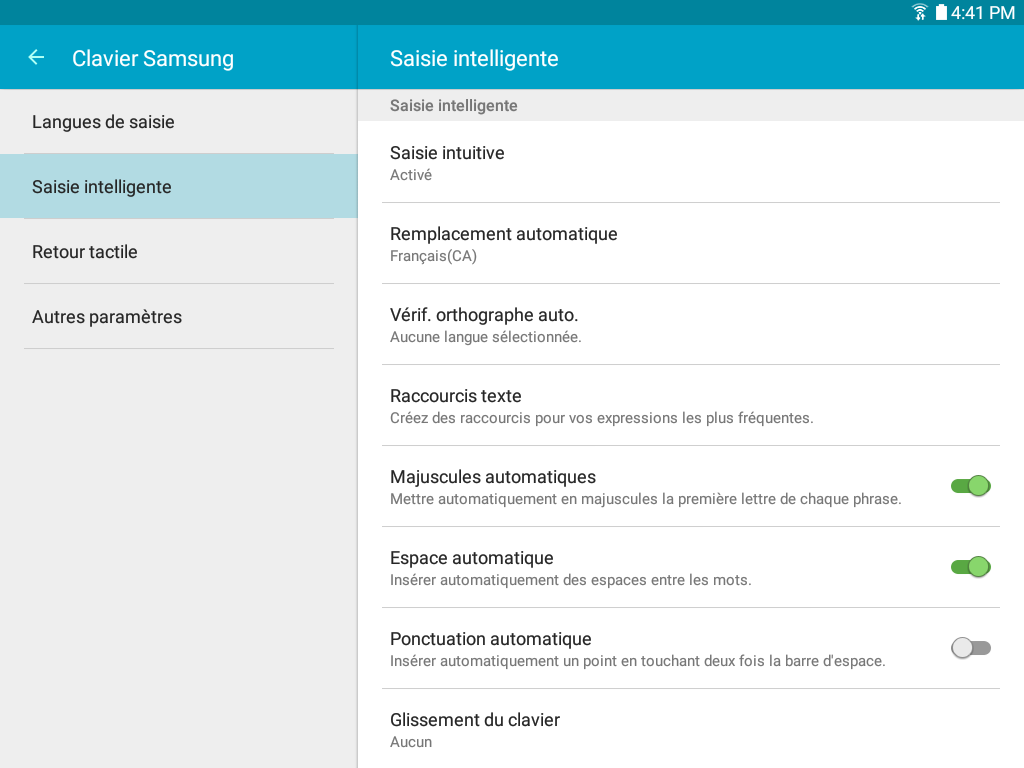 Galaxy Tab A: Changer la langue d'affichage (SM-T350)
