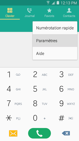 Galaxy S5 (Lollipop): Augmenter le volume d'appel (SM-G900W)