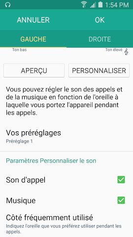 Galaxy S5 (Lollipop): Augmenter le volume d'appel (SM-G900W)
