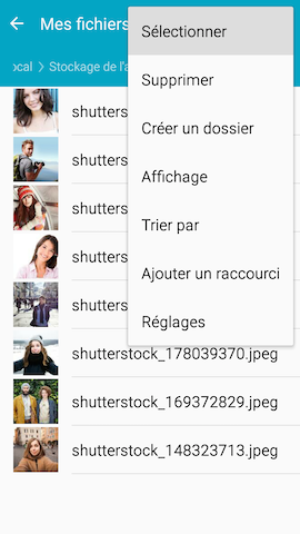 Galaxy S5 (Lollipop): Gérer les photos et les vidéo (SM-G900W)