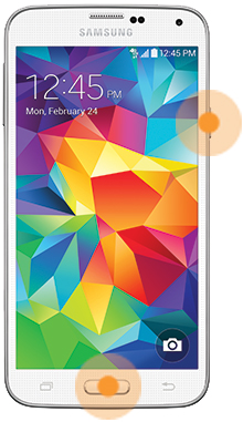 Galaxy S5 (Lollipop): Réaliser une capture d’écran (SM-G900W)