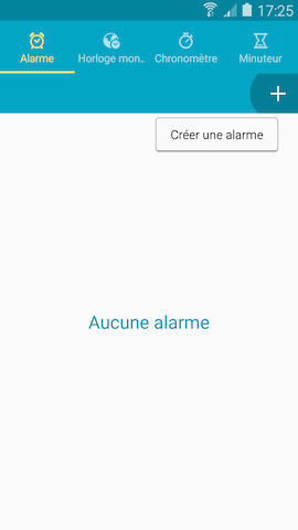 Galaxy S5 (Lollipop): Alarme de réveil (SM-G900W)