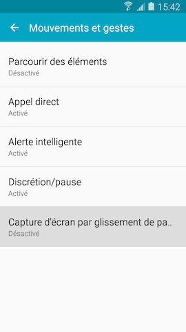 Galaxy S5 (Lollipop): Réaliser une capture d’écran (SM-G900W)