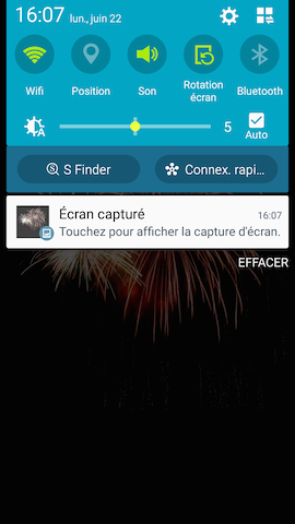 Galaxy S5 (Lollipop): Réaliser une capture d’écran (SM-G900W)