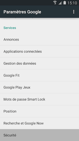 Galaxy S5 (Lollipop): Effacer toutes les données personnelles (SM-G900W)