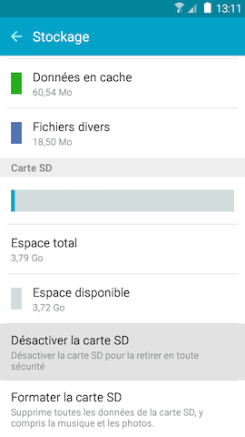 Grand Prime: Insérer ou retirer une carte mémoire (SM-G530W)