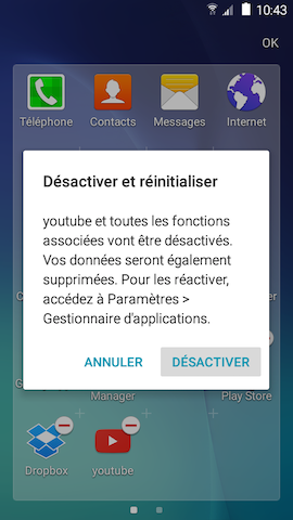 Grand Prime: Désinstaller ou désactiver des applications (SM-G530W)