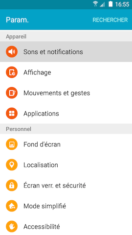 Grand Prime: Masquer des notifications sur l'écran de verrouillage (SM-G530W)