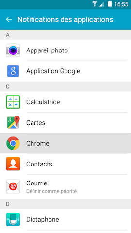 Grand Prime: Masquer des notifications sur l'écran de verrouillage (SM-G530W)