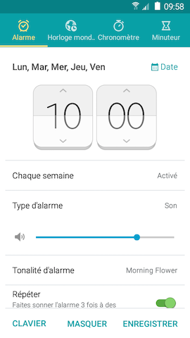 Grand Prime: Alarme de réveil (SM-G530W)