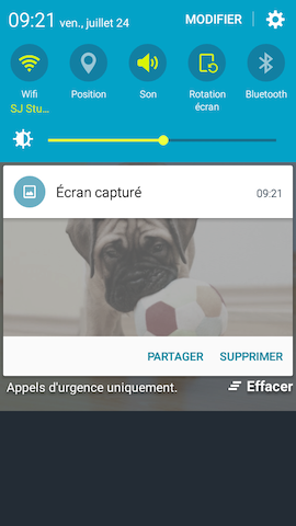 Grand Prime: Réaliser une capture d’écran (SM-G530W)