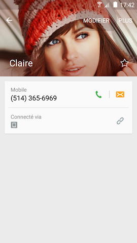Grand Prime: Attribuer une sonnerie personnalisée à un contact (SM-G530W)