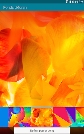Galaxy Tab 4 8.0: Comment changer le fond d’écran?