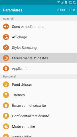 Galaxy Note5: Réaliser une capture d’écran (SM-N920W)