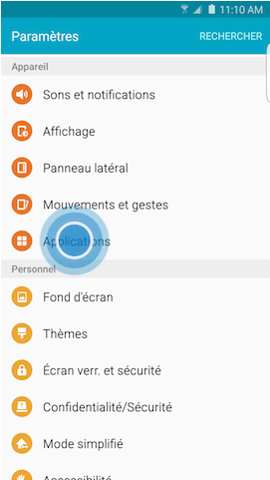 Comment vider le cache ou effacer les données d'une application sur mon Galaxy S6 edge+ ?