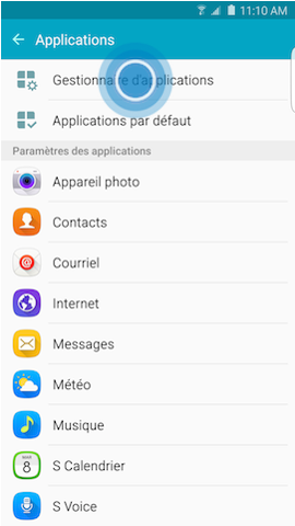Comment vider le cache ou effacer les données d'une application sur mon Galaxy S6 edge+ ?