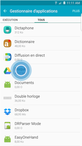 Comment vider le cache ou effacer les données d'une application sur mon Galaxy S6 edge+ ?