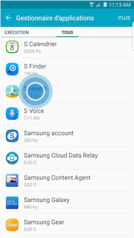 Comment vider le cache ou effacer les données d'une application sur mon Galaxy S6 edge+ ?