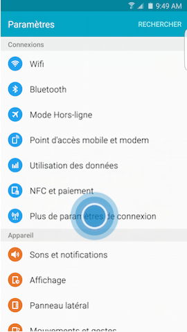 Galaxy S6 edge+: Imprimer un document (SM-G928W)