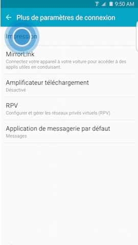 Galaxy S6 edge+: Imprimer un document (SM-G928W)