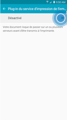 Galaxy S6 edge+: Imprimer un document (SM-G928W)