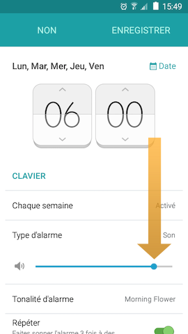 Grand Prime: Alarme de réveil (SM-G530W)