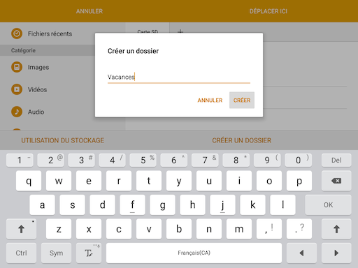 Galaxy Tab A: Gérer les photos et les vidéos (SM-T350)