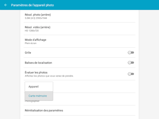 Galaxy Tab A: Gérer les photos et les vidéos (SM-T350)