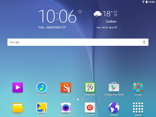 Galaxy Tab A: Gérer les photos et les vidéos (SM-T350)