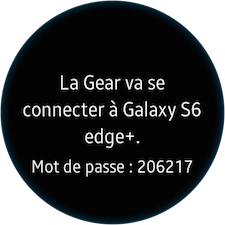 Gear S2: Connecter la Gear S2 à un appareil mobile Samsung (SM-R720)