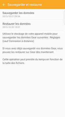 Gear S2: Réinitialiser l'appareil (SM-R720)