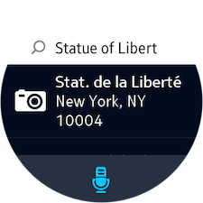 Gear S2: Utiliser l'application cartes et le système de navigation GPS (SM-R720)