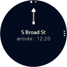 Gear S2: Utiliser l'application cartes et le système de navigation GPS (SM-R720)