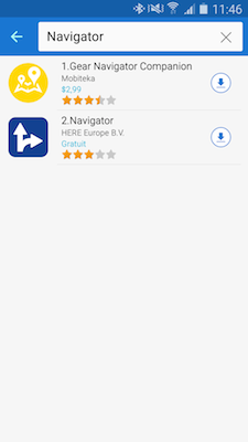 Gear S2: Utiliser l'application cartes et le système de navigation GPS (SM-R720)
