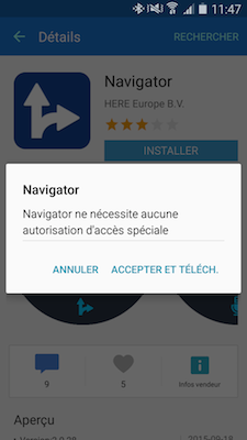 Gear S2: Utiliser l'application cartes et le système de navigation GPS (SM-R720)