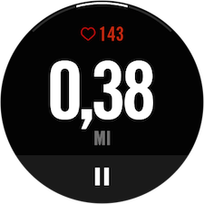 Lorsque vous avez termine votre exercice, selectionnez Pause