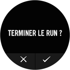 Touchez l'icone Accepter pour confirmer votre decision