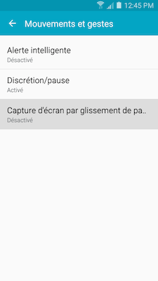 Galaxy A5: Réaliser une capture d’écran (SM-A500W)