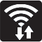 Icone indicatrice de la puissance du signal Wi-Fi