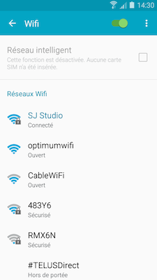 Ensuite, touchez CONNEXION