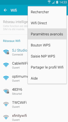 Autres options et Paramètres avancés