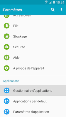 Galaxy A5: Désinstaller ou désactiver des applications (SM-A500W)