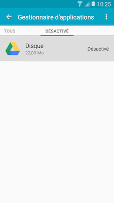 Galaxy A5: Désinstaller ou désactiver des applications (SM-A500W)
