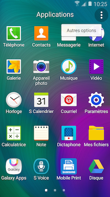 Galaxy A5: Désinstaller ou désactiver des applications (SM-A500W)