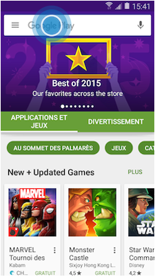 Galaxy A5: Google Play Store (SM-A500W)